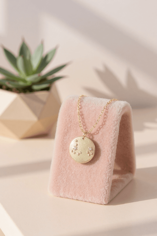 PISCES Zodiac Necklace - Gold - (Feb 19 - Mar 20) - Nifty Decor & More