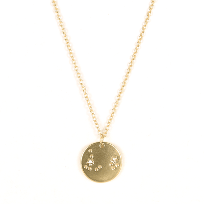 PISCES Zodiac Necklace - Gold - (Feb 19 - Mar 20) - Nifty Decor & More