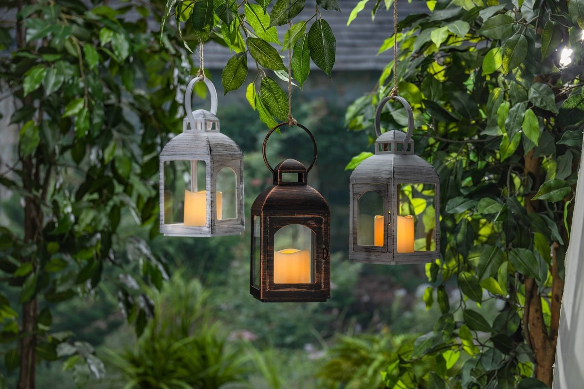 Plastic Lantern 3.94"D X 7.8"H - Nifty Decor & More