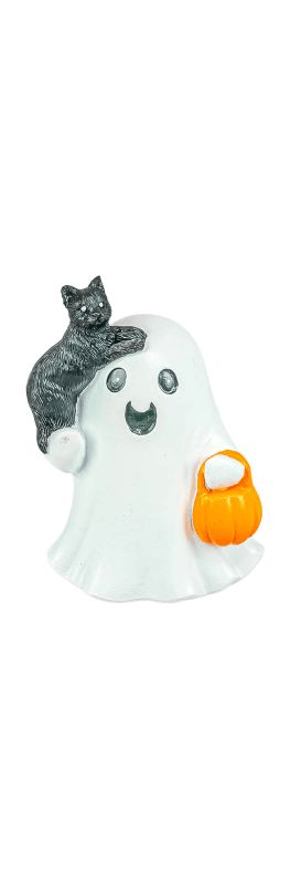 Playful Black Cat Ghost 3" Stander - Nifty Decor & More