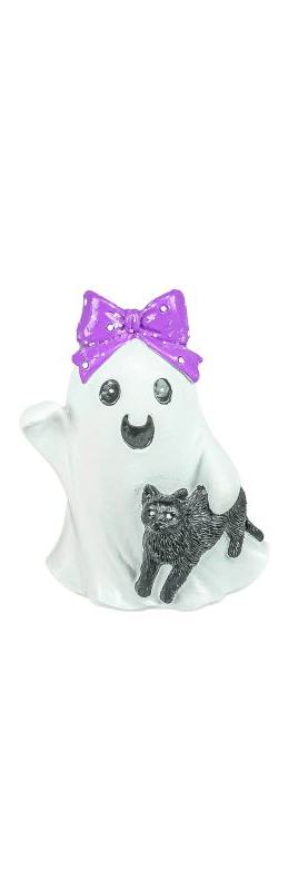 Playful Black Cat Ghost 3" Stander - Nifty Decor & More