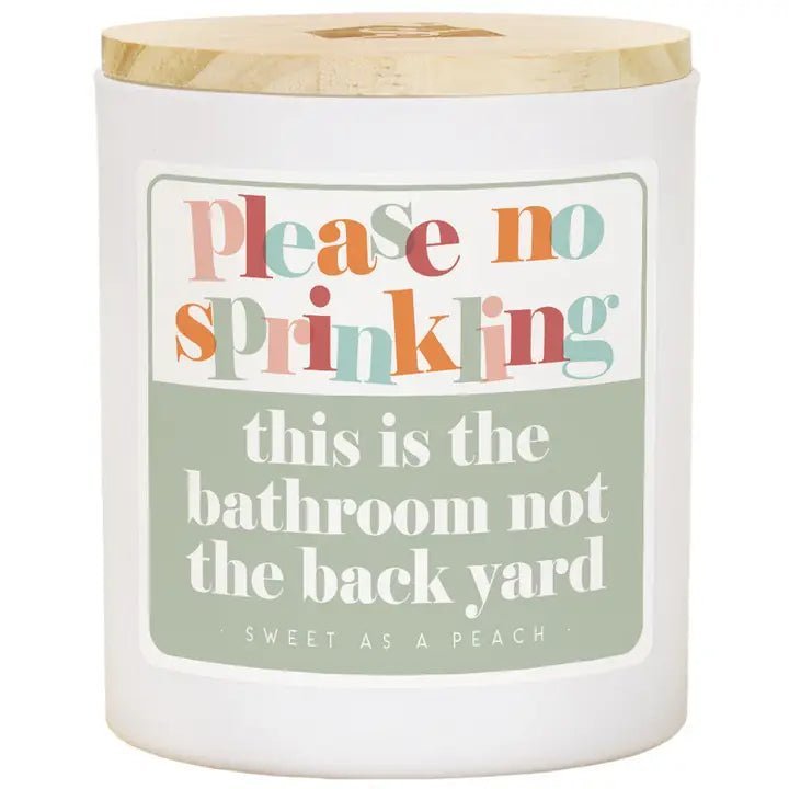 Please No Sprinkling - Pch - Candles - Nifty Decor & More