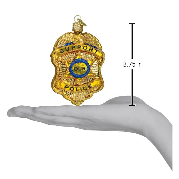 Police Badge Ornament - Nifty Decor & More