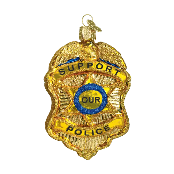 Police Badge Ornament - Nifty Decor & More