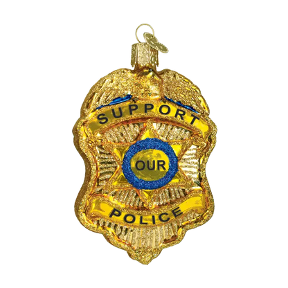 Police Badge Ornament - Nifty Decor & More