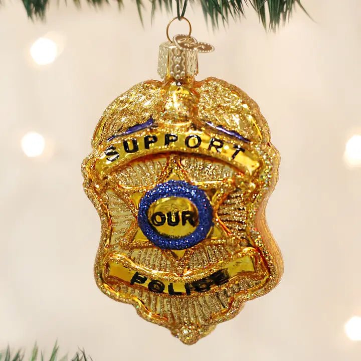 Police Badge Ornament - Nifty Decor & More
