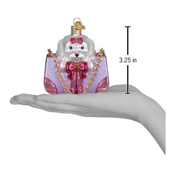 Posh Pup In Purse Ornament - Nifty Decor & More