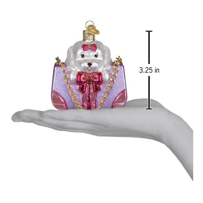 Posh Pup In Purse Ornament - Nifty Decor & More