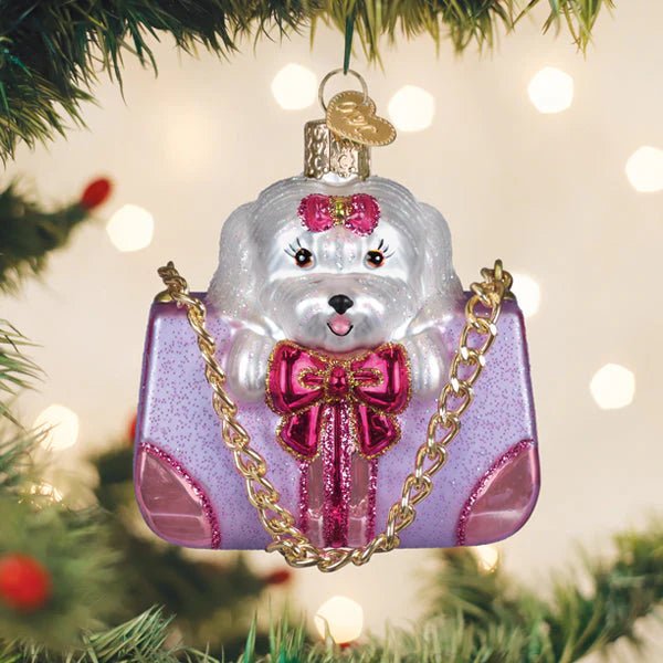 Posh Pup In Purse Ornament - Nifty Decor & More