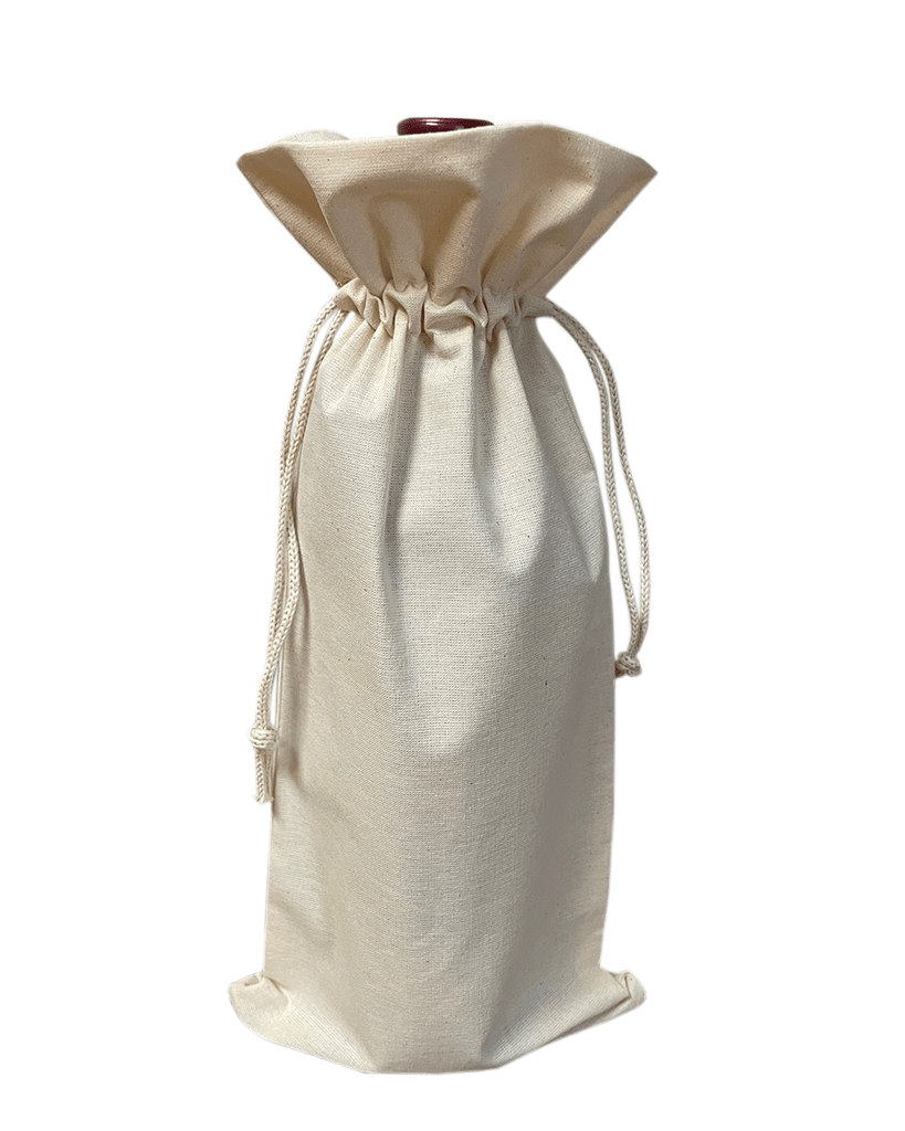 Premium Cotton Wine Bags - Single Bottle - Customizable - Nifty Decor & More