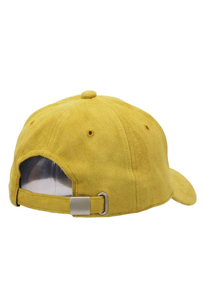 Premium Vegan Suede Strap-back Baseball Cap