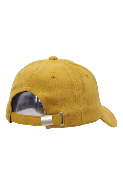 Premium Vegan Suede Strap-back Baseball Cap