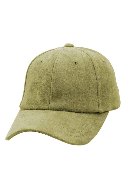 Premium Vegan Suede Strap-back Baseball Cap