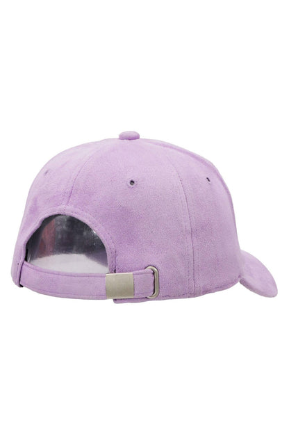 Premium Vegan Suede Strap-back Baseball Cap