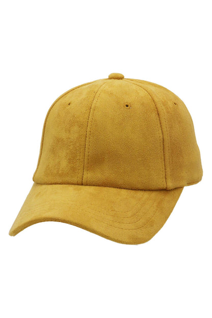 Premium Vegan Suede Strap-back Baseball Cap