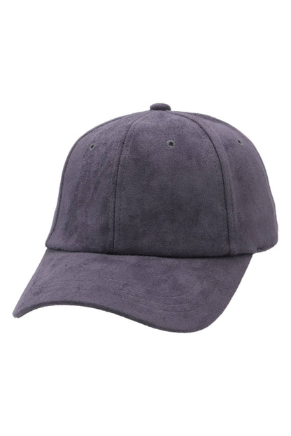 Premium Vegan Suede Strap-back Baseball Cap