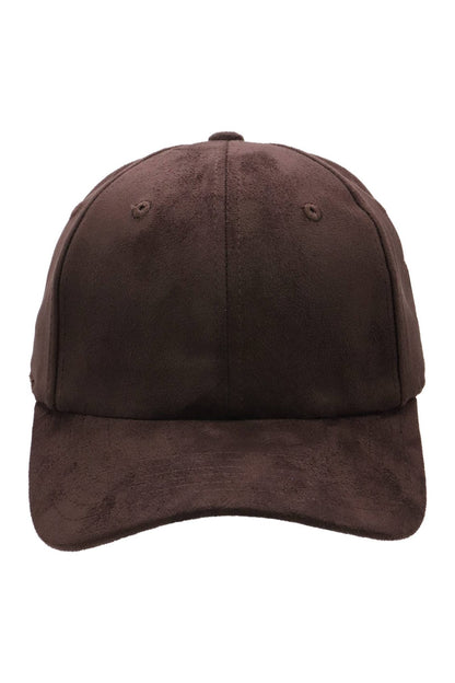 Premium Vegan Suede Strap-back Baseball Cap