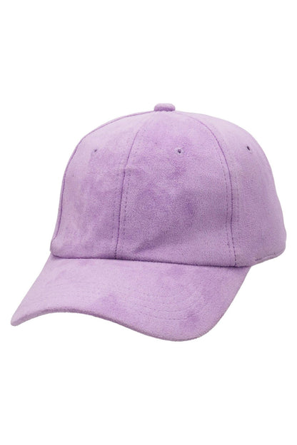 Premium Vegan Suede Strap-back Baseball Cap