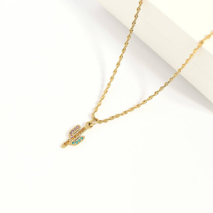 Preppy Western Charms Pendants, 18K gold PVD finish, meaningful gift for her, stylish accessory - Nifty Decor & More