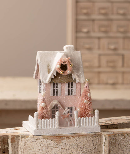 Pretty in Pink Cottage Collectible
