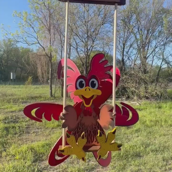 Rooster Wind Spinner | Outdoor Farm Wind Spinner | Cockadoodledoo Windmill | Handmade Spinner