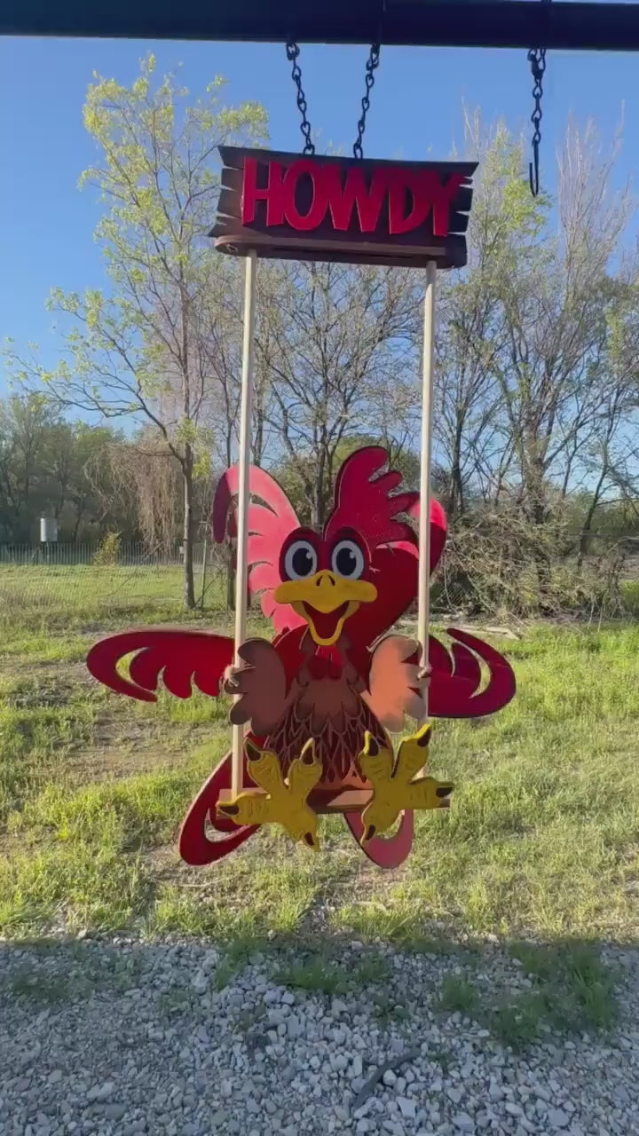 Rooster Wind Spinner | Outdoor Farm Wind Spinner | Cockadoodledoo Windmill | Handmade Spinner