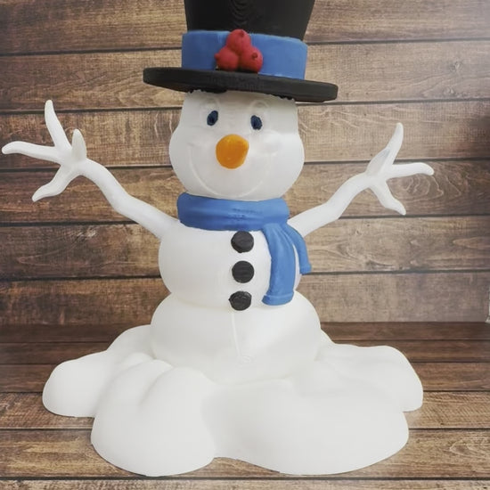Snowy the Flexy Snowman Christmas 3D Printed