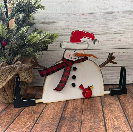 Prim Sitting Snowman - Nifty Decor & More