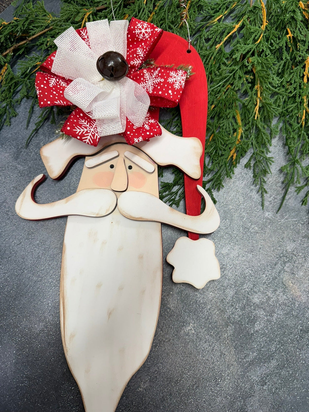 Primitive Santa Door Hanger - Nifty Decor & More