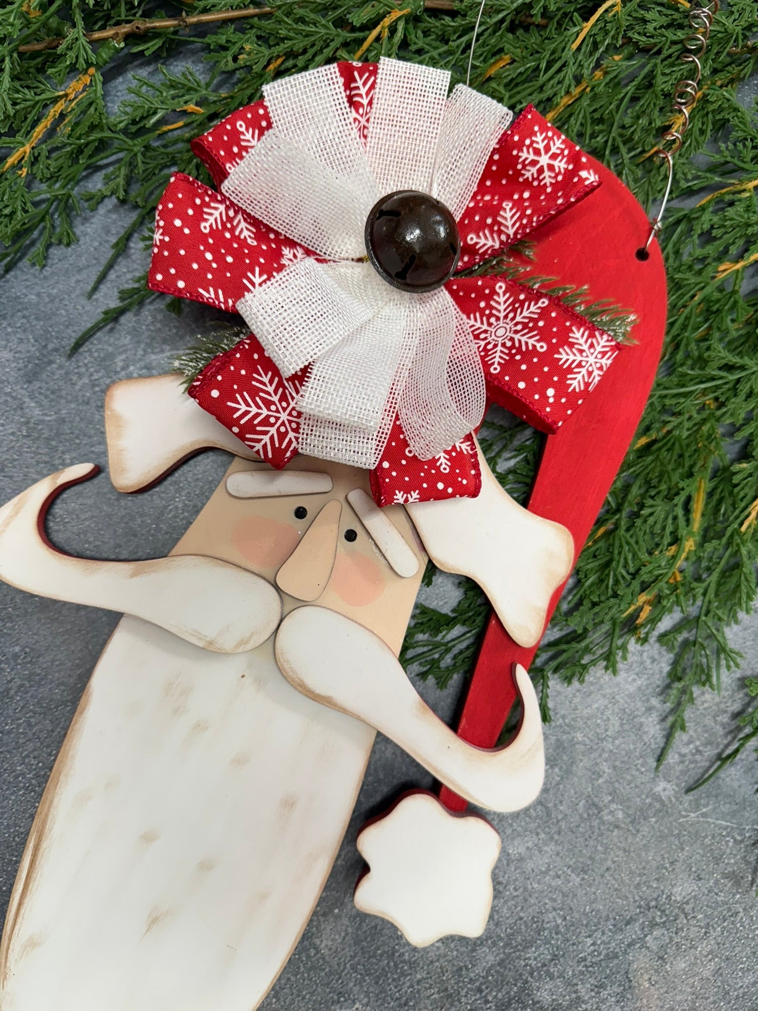 Primitive Santa Door Hanger - Nifty Decor & More