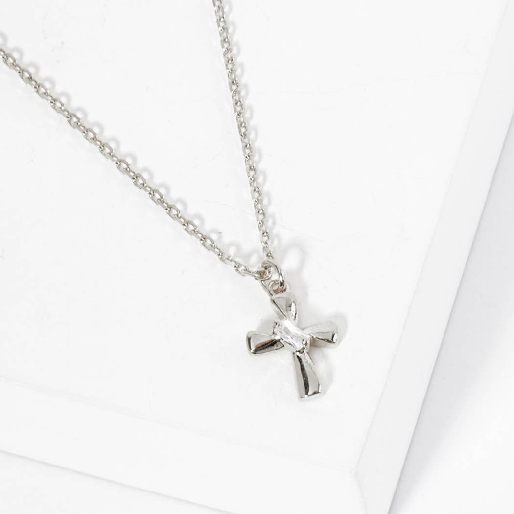 Psalm 118:22 Cross Pendant Necklace - Nifty Decor & More