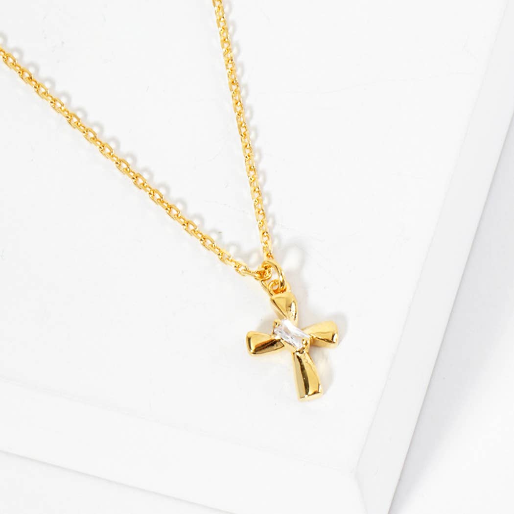 Psalm 118:22 Cross Pendant Necklace - Nifty Decor & More