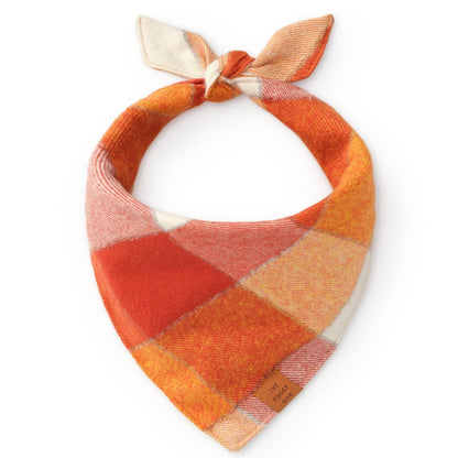 Pumpkin Spice Flannel Fall Dog Bandana - Nifty Decor & More