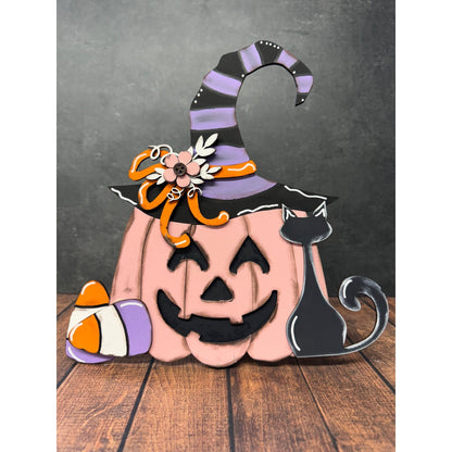 Pumpkin w/Witch Hat
