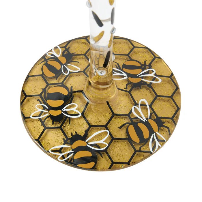 Queen Bee Wine Glass - Nifty Decor & More