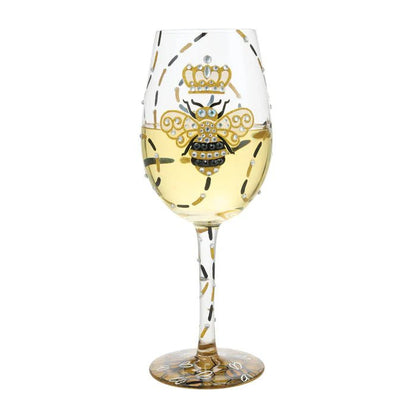 Queen Bee Wine Glass - Nifty Decor & More