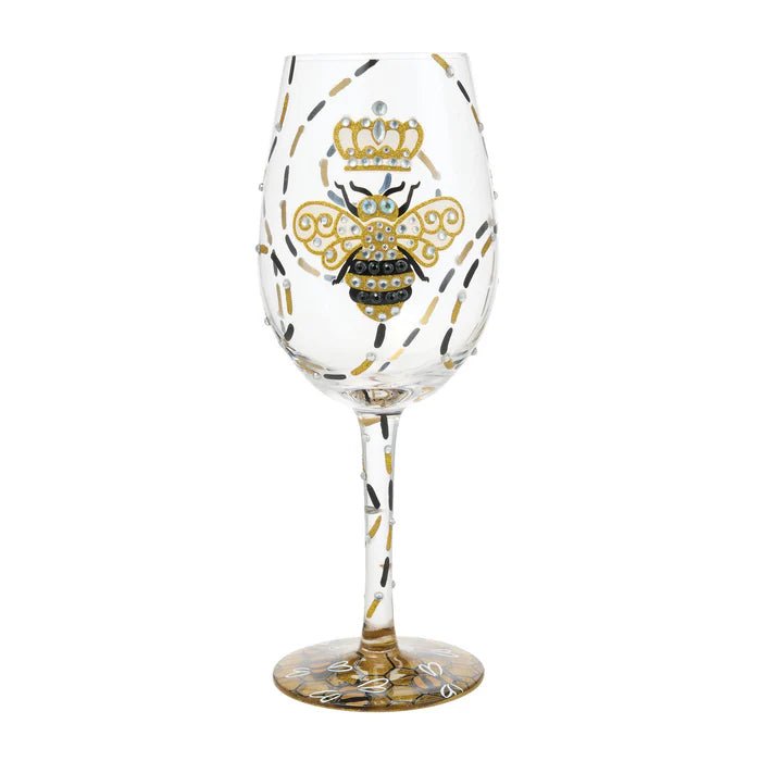 Queen Bee Wine Glass - Nifty Decor & More
