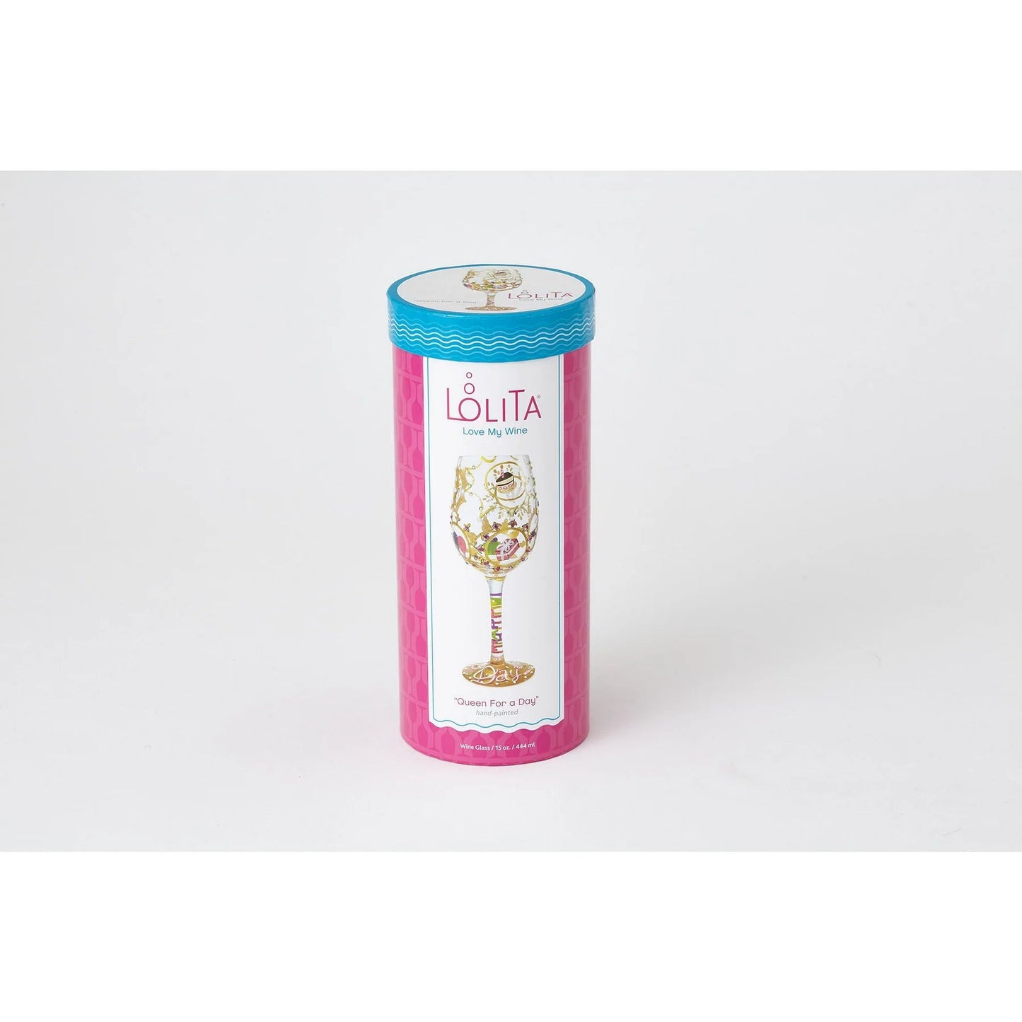 Queen For a Day Hand painted Wine Glass, 15 oz. - Nifty Decor & More