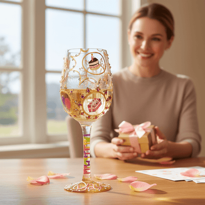 Queen For A Day Wine Glass - Nifty Decor & More