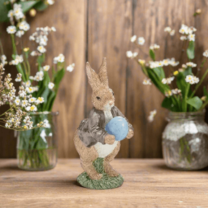 Rabbit Family Figurines – Hand - Painted Resin Bunny Decor (Sold Separately) - Nifty Decor & More