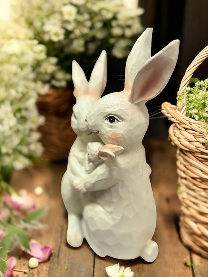 Rabbit Family Holding Baby - Nifty Decor & More