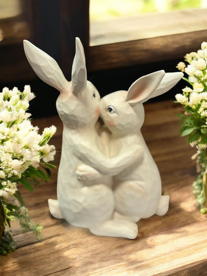 Rabbit Family Holding Baby - Nifty Decor & More