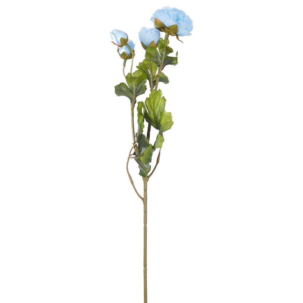 Ranunculus Flower Stems - Gorgeous 22" Tall Artificial Spring Flowers for Home Decor & Events, Realistic Blooming Stems - Nifty Decor & More