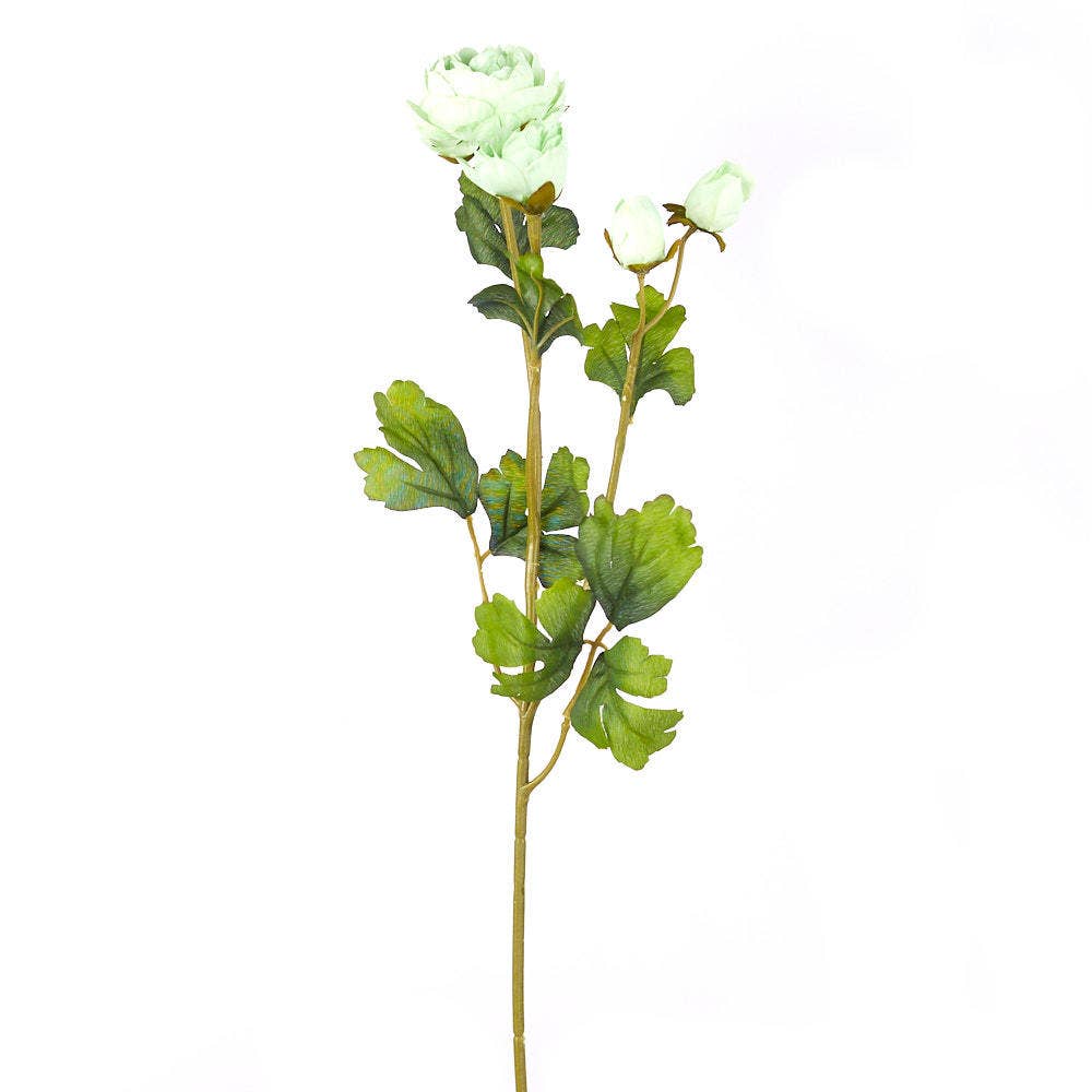 Ranunculus Flower Stems - Gorgeous 22" Tall Artificial Spring Flowers for Home Decor & Events, Realistic Blooming Stems - Nifty Decor & More