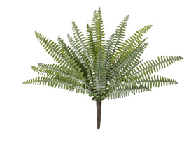 RAZ - 16" Fern Bush - Artificial Fern Plant, Lifelike Greenery, Home Decor, Indoors, Wedding Centerpieces & Floral Arrangements Faux Flowers Design 3
