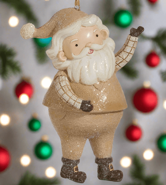 RAZ - 5" Whimsical Santa Ornament - Nifty Decor & More