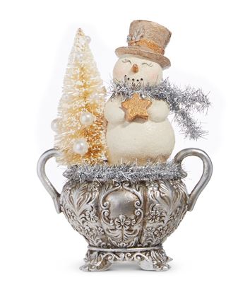 RAZ - 6.25" Snowman Accent Piece - Nifty Decor & More