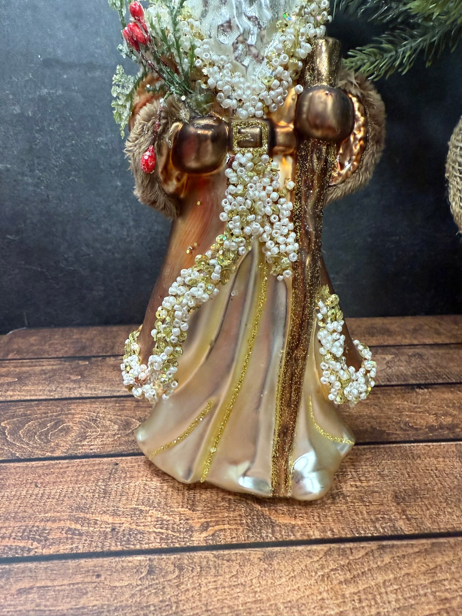 RAZ - 8" Mountain Santa Ornament - Nifty Decor & More