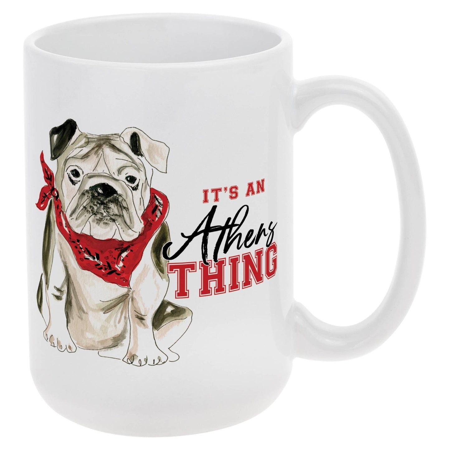 Red Bulldog Collegiate Ceramic Mug 14 Oz. - Nifty Decor & More