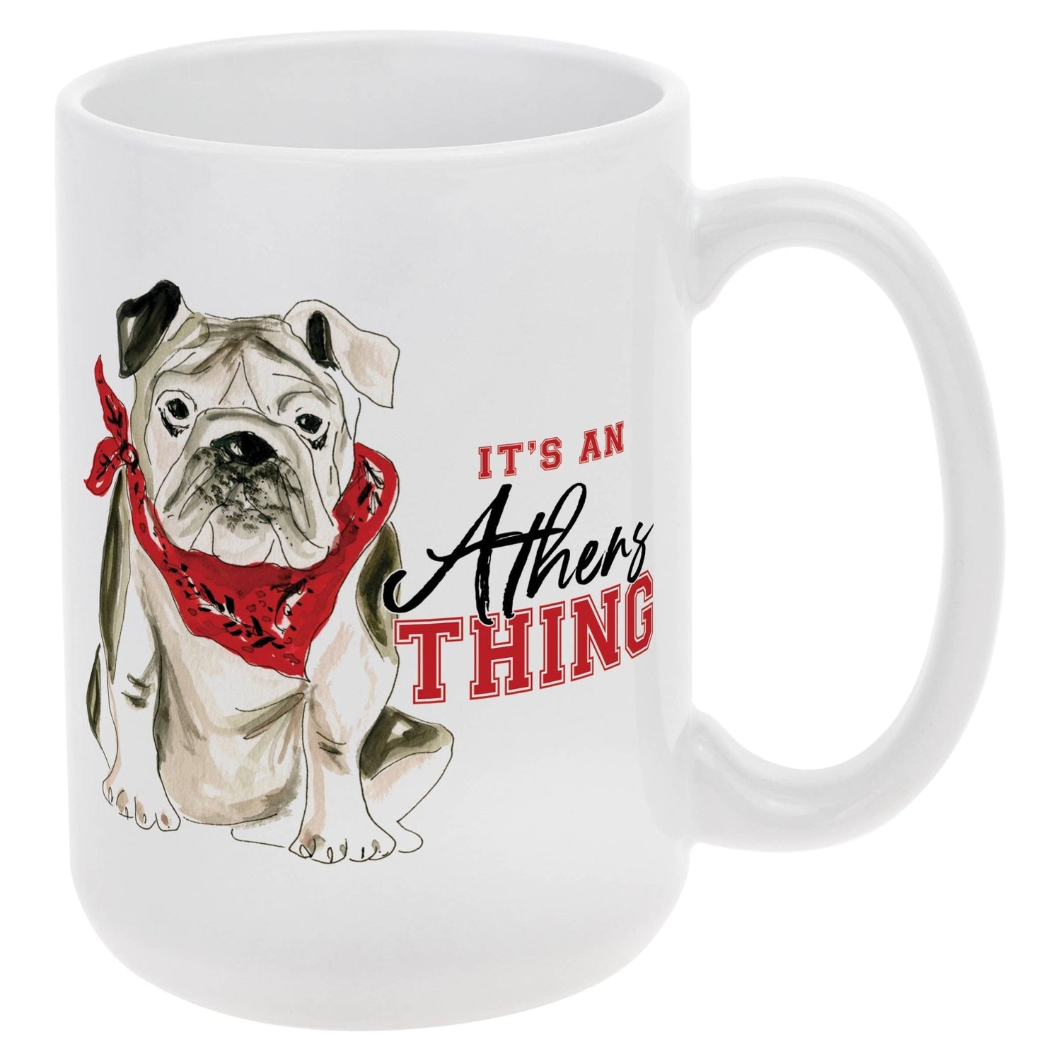 Red Bulldog Collegiate Ceramic Mug 14 Oz. - Nifty Decor & More